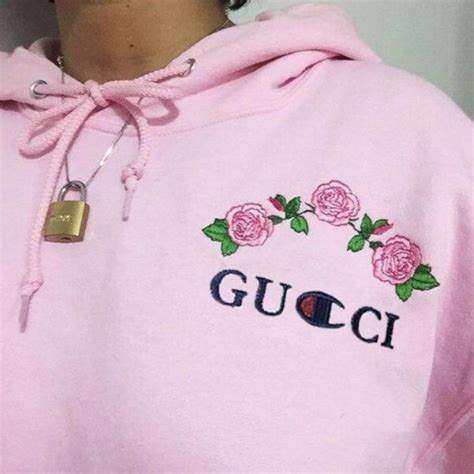 gucci champion rose sweater|Gucci x champion.